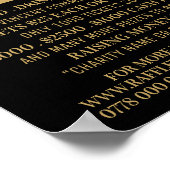 Einfaches und modernes Raffle Ticket Fundraiser Ev Poster (Ecke)