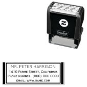 einfaches und sauberes klassisches Adressfeld Permastempel (Beispiel)