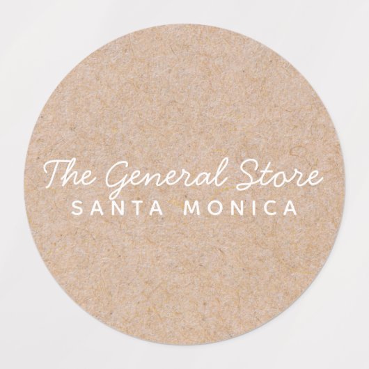 Einfaches und sauberes Kraft-Kreissymbol Etiketten (Design 1)