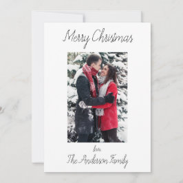 Einfaches und sauberes Skript Feiertagskarte