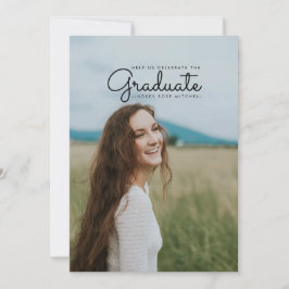 Einfaches und schlankes Graduate Party laden ein Einladung