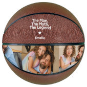 Einfaches und süßes Zitat Personalisierter Vater G Basketball (Vorderseite)