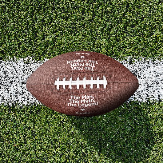 Einfaches und süßes Zitat Personalisierter Vater G Football