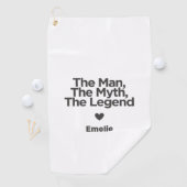 Einfaches und süßes Zitat Personalisierter Vater G Golfhandtuch (Insitu)