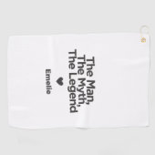 Einfaches und süßes Zitat Personalisierter Vater G Golfhandtuch (Horizontal)