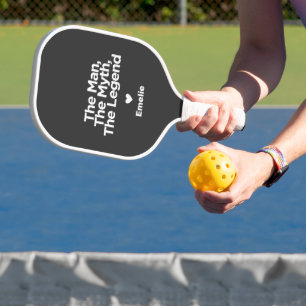Einfaches und süßes Zitat Personalisierter Vater G Pickleball Schläger