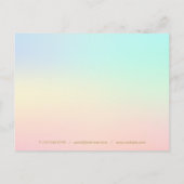 Einfaches Unternehmen für Aquarellfarben Vielen Da Postkarte (Rückseite)