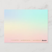 Einfaches Unternehmen für Aquarellfarben Vielen Da Postkarte (Rückseite)