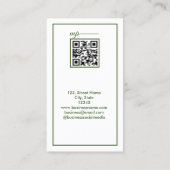 einfaches Unternehmen hinzufügen Sie Ihren Namen T Visitenkarte (Rückseite)