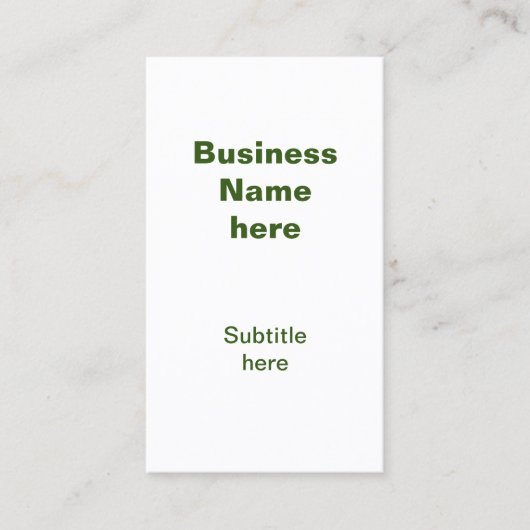 einfaches Unternehmen hinzufügen Sie Ihren Namen T Visitenkarte (Vorderseite)