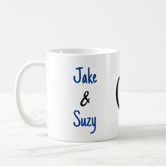 Einfaches Valentinenherz Kaffeetasse (Links)