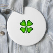 Einfaches Vierblättriges Kleeblatt Irish St. Patri Button (Beispiel)