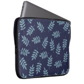 Einfaches Vintages Muster. Dunkelblauer Hintergrun Laptopschutzhülle (Vorne Rechts)