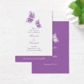 Einfaches Violet Butterfly Save the Date Wedding M (Schreibtisch)