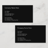 Einfaches Visitenkarte-Doppeltes versah mit Seiten Visitenkarte (Vorne/Hinten)