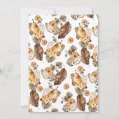 Einfaches Wasserfarbenkürbis Erntedank Dinner Einladung (Rückseite)