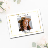 Einfaches Wasserfarbenleaf und Gedenkstätte für Zw Dankeskarte