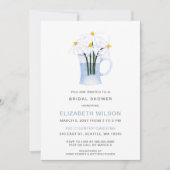 Einfaches Watercolor Daisy Country Brautparty Einladung (Vorderseite)