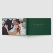 Einfaches Wedding Guest Book, Linen Wedding Guest Gästebuch (Voll)