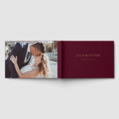 Einfaches Wedding Guest Book, Linen Wedding Guest  Gästebuch (Voll)