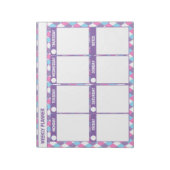 Einfaches Weekekly-Planer-Notepad Notizblock (Rotiert)