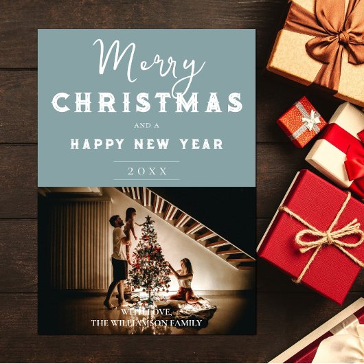 Einfaches Weihnachts-Foto | AQUAMARIN Feiertagskarte