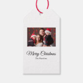 Einfaches Weihnachts-Foto Geschenkanhänger (Vorderseite)