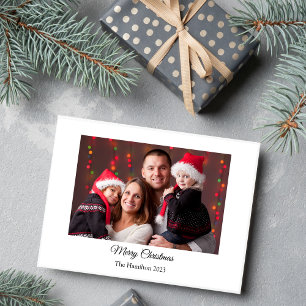 Einfaches Weihnachts-Foto Gruß Weihnachten Postkar