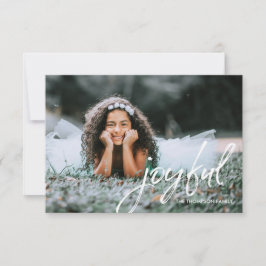 Einfaches Weihnachts-Foto Karte