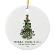 Einfaches Weihnachtsbaum Foto Jahr