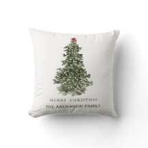 Einfaches Weihnachtsbaum in Wasserfarbe