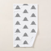 Einfaches Weihnachtsbaum Pattern Badetuch Set (Handtuch)