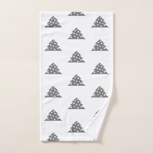 Einfaches Weihnachtsbaum Pattern Badetuch Set (Handtuch)