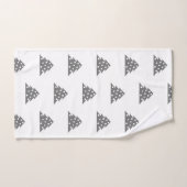 Einfaches Weihnachtsbaum Pattern Badetuch Set (Handtuch)