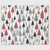 Einfaches Weihnachtsbaum-Wrapping-Papier Geschenkpapier (Flach)