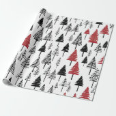 Einfaches Weihnachtsbaum-Wrapping-Papier Geschenkpapier (Ungerollt)