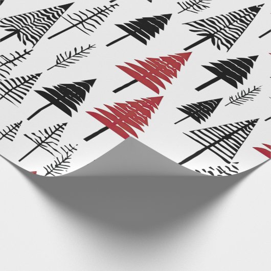 Einfaches Weihnachtsbaum-Wrapping-Papier Geschenkpapier (Ecke)