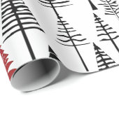 Einfaches Weihnachtsbaum-Wrapping-Papier Geschenkpapier (Rolleneckpunkt)
