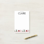 Einfaches Weihnachtsdesign, individuelle Post-it®  Post-it Klebezettel (Auf Schreibtisch)