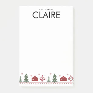 Einfaches Weihnachtsdesign, individuelle Post-it® Post-it Klebezettel