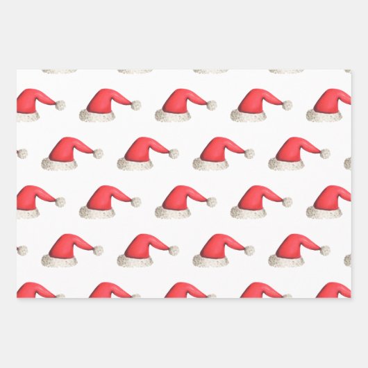 Einfaches Weihnachtsmuster Candy Cane Weihnachtsma Geschenkpapier Set (Vorderseite 2)