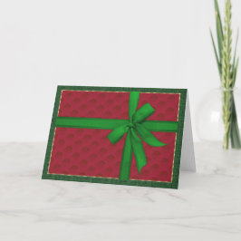 Einfaches Weihnachtspaket Feiertagskarte
