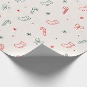 Einfaches Weihnachtspapier Geschenkpapier (Ecke)