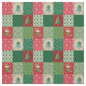 Einfaches Weihnachtsquilts-Patchwork Stoff (Muster)