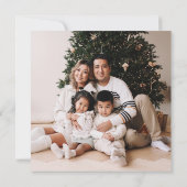 Einfaches Weihnachtsstern-Personalisiertes religiö Einladung (Rückseite)