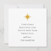 Einfaches Weihnachtsstern-Personalisiertes religiö Einladung (Vorderseite)