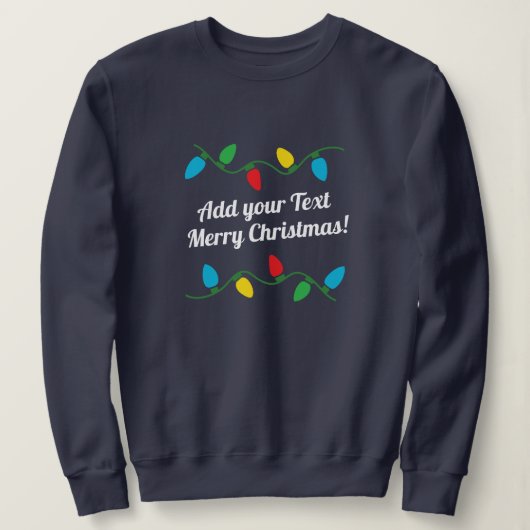 Einfaches Weihnachtssüßchen | Text hinzufügen Sweatshirt (Design vorne)