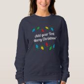Einfaches Weihnachtssüßchen | Text hinzufügen Sweatshirt (Vorderseite)