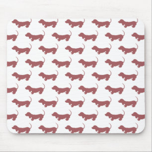 Einfaches Weiner Hund-Dackel-Muster Mousepad