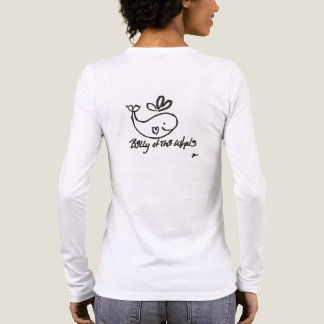 Einfaches weißes B3lly-T-Shirt Tri-Blend Shirt